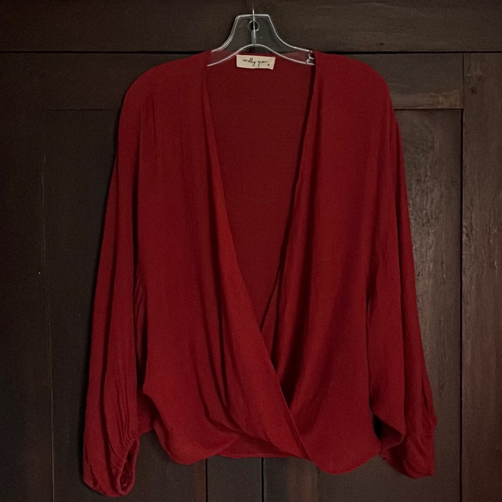 Molly Green Red Tunic Size Medium